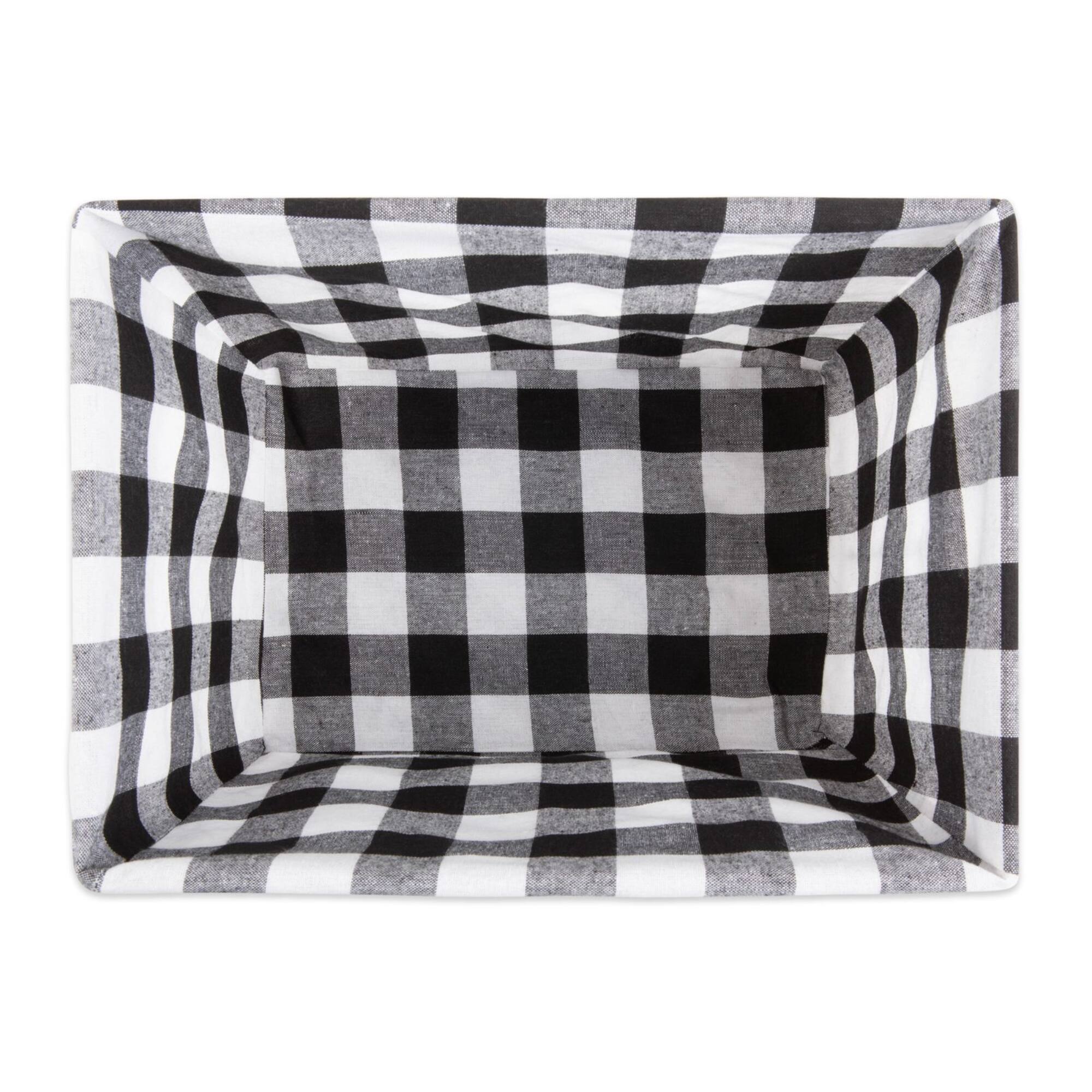 DII® Black & White Checkered Chicken Wire Basket 5 Piece Set